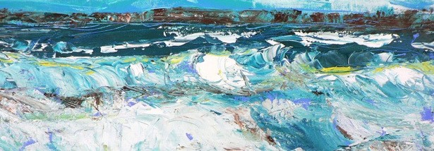 Big Swell in Hope Cove by Wendy Dominguez