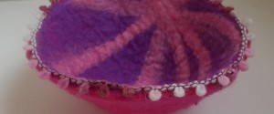 Ribbon Bowl Pink Shimmer
