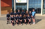 Ormiston Bushfield Academy's girls' rugby team