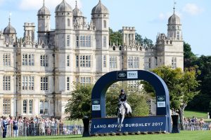 Oliver Townend (GBR) riding Ballaghmor Class on his way to first place after the cross country phase. The Land Rover Burghley Horse Trials. Burghley House, Stamford, Lincolnshire, Britain United Kingdom on 2nd September 2017.
