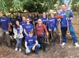 Employees carrying out Global Act of Service supporting PECT